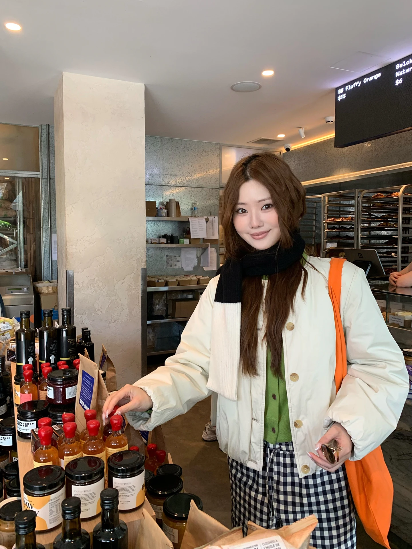 

Lightweight Cotton Puffer Jaet Women's Sle Versatile Lazy Faion Japanese Miscellaneous Pure Color Commute Single Button