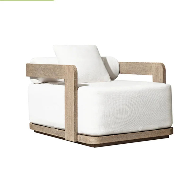# Comfortable Modern Outdoor Patio Conversation Sofa Fire Pit Garden Furniture Set Teak Wood