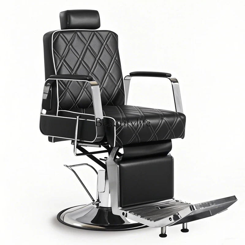 

Barber Shop Chair Special Reclining Retro Men's Shaving and Haircutting Chair