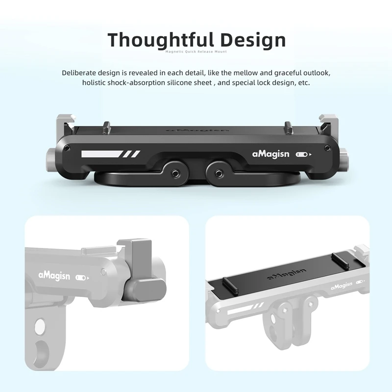 Для спортивной камеры Insta360 GO3, сильный магнитный быстроразъемный адаптер для крепления, складная безопасная защелкивающаяся основа, аксессуар Go 3, аксессуар