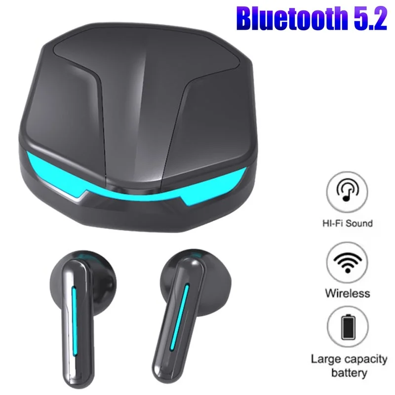 

TWS Wireless Headphones Game Noise Cancelling Bluetooth Earphones With Microphone High Fidelity Bass Headset For iPhone Samsung