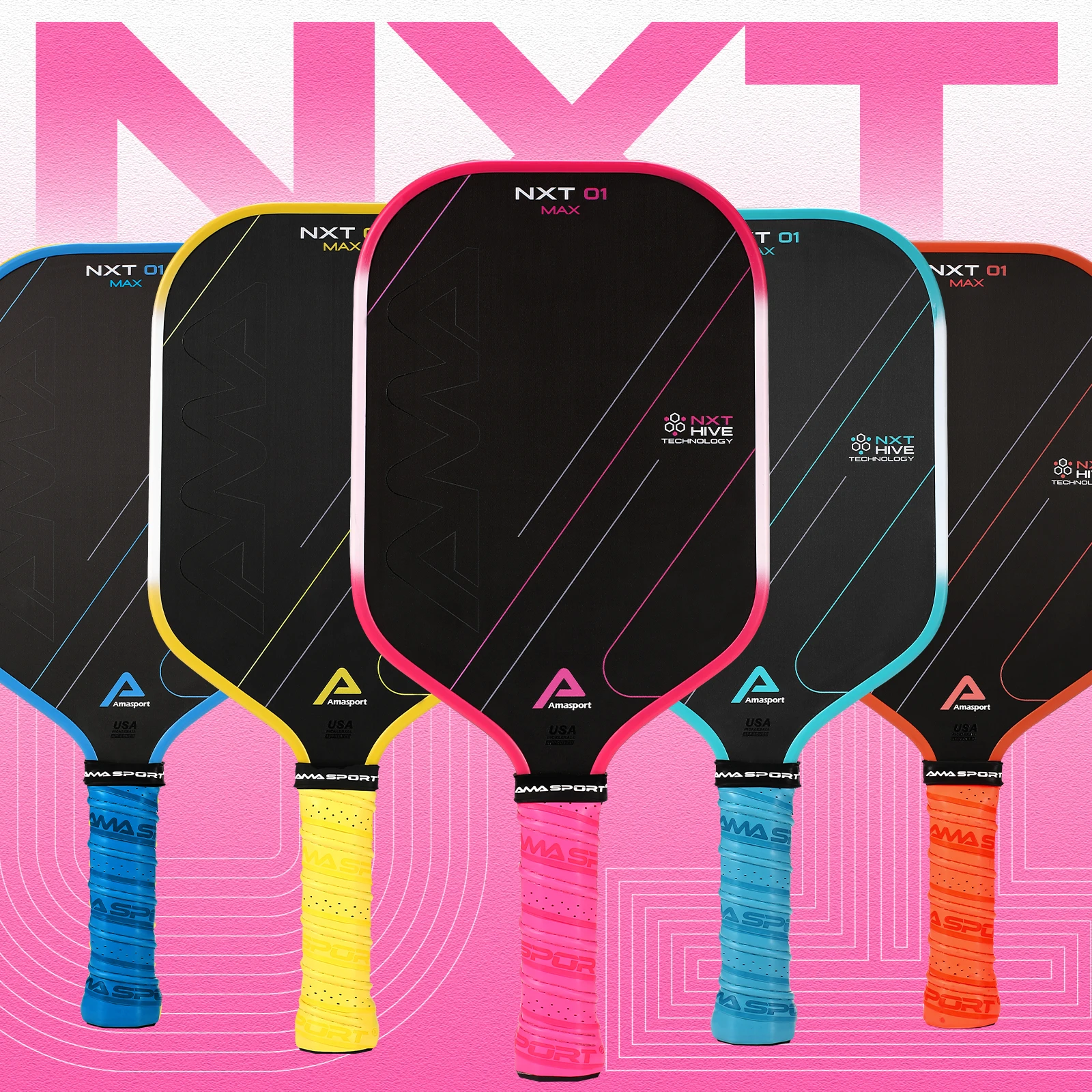 2024NXT01 Max New Rechargeable Honeycomb Technology 14/16mm Polypropylene Propulsion Core Carbon Fiber Pickpocket Racket