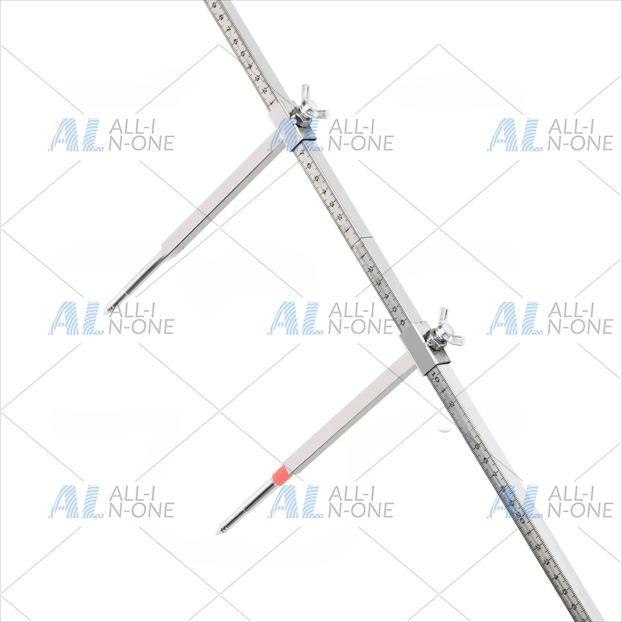 Stainless Steel Car Sheet Metal Tools Accident Body Beam Repair Correction Inspection Two-dimensional Measuring Tape