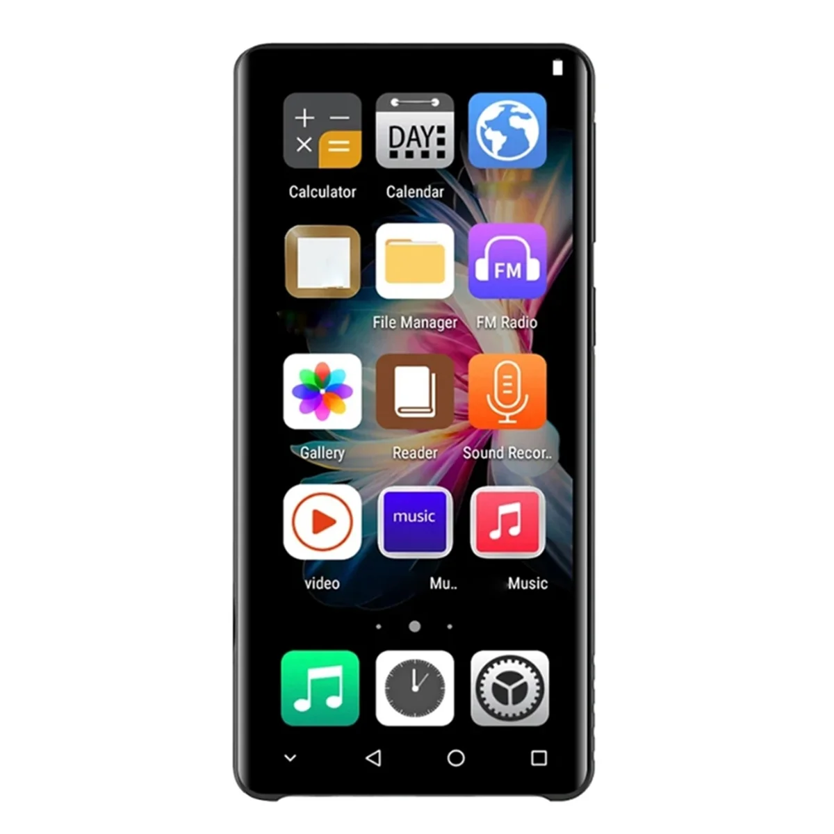 POP-lMusic Player WIFI MP3 MP4 Player Écran tactile 4 pouces Bluetooth pour Android 8.1 avec haut-parleur, FM, E-Book, enregistreur,