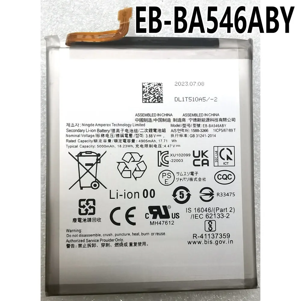 

New EB-BA546ABY Battery for Samsung Galaxy A54 And A34 5G A546 A346 Mobile Phone