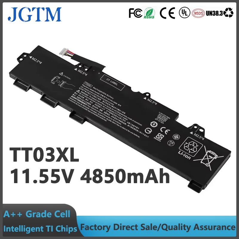 

JGTM TT03XL 11.55v 56wh Laptop Battery For Hp Elitebook 755 850 G5 G6 Zbook 15u G5 G6 Hstnn-db8k 932824-2c1 Lithium Ion Notebook