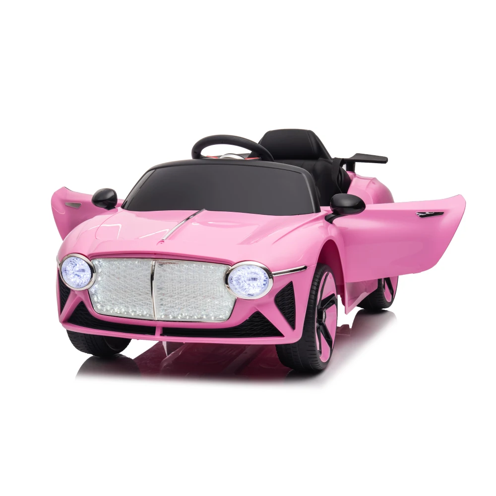 12 V Ride on Car, Kids Electric Car,  Riding Toys for Kids with Remote Control/PU Seat/ Swing/Amazing Gift for 3~6 Years