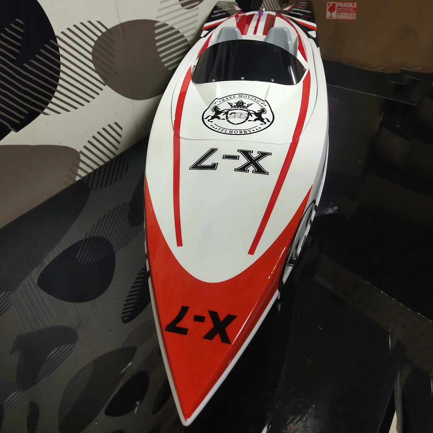 

86cm RC Boat Brushless Motor TFL Warrior Remote Control Speedboat Fiberglass Material RC Boat Model RTR Adult Toy Gift