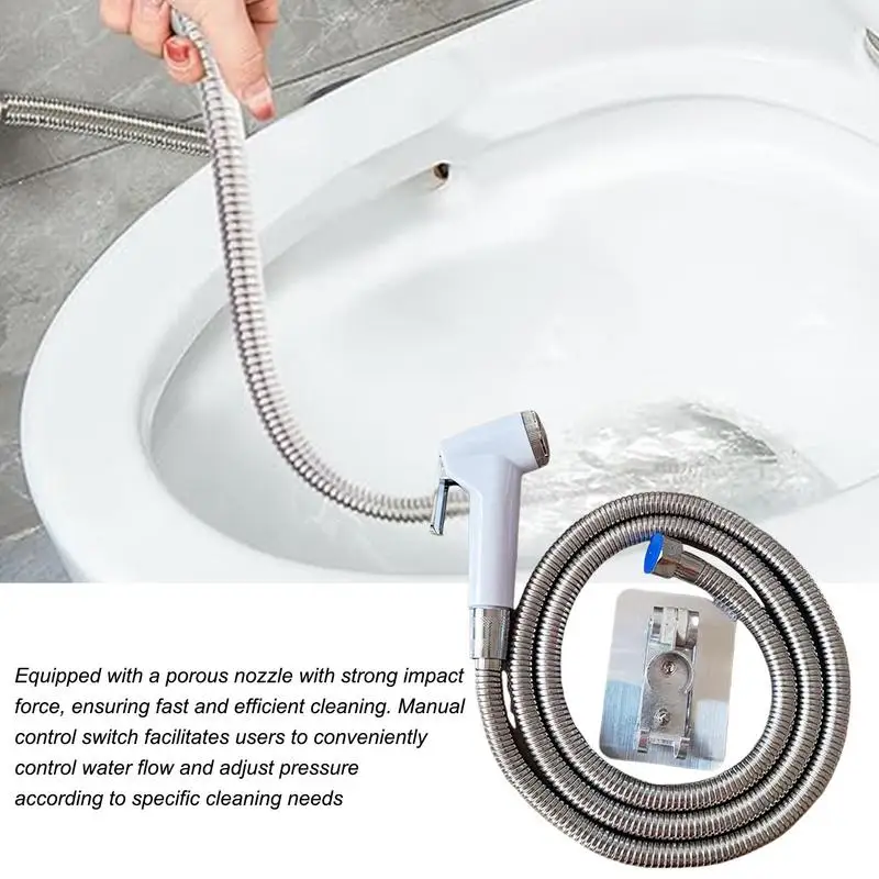 Multipurpose RV Toilet Tank Flusher Stainless Steel Booster Flush Holding Tank Rinser RV Cleaning Tool Camper Accessories