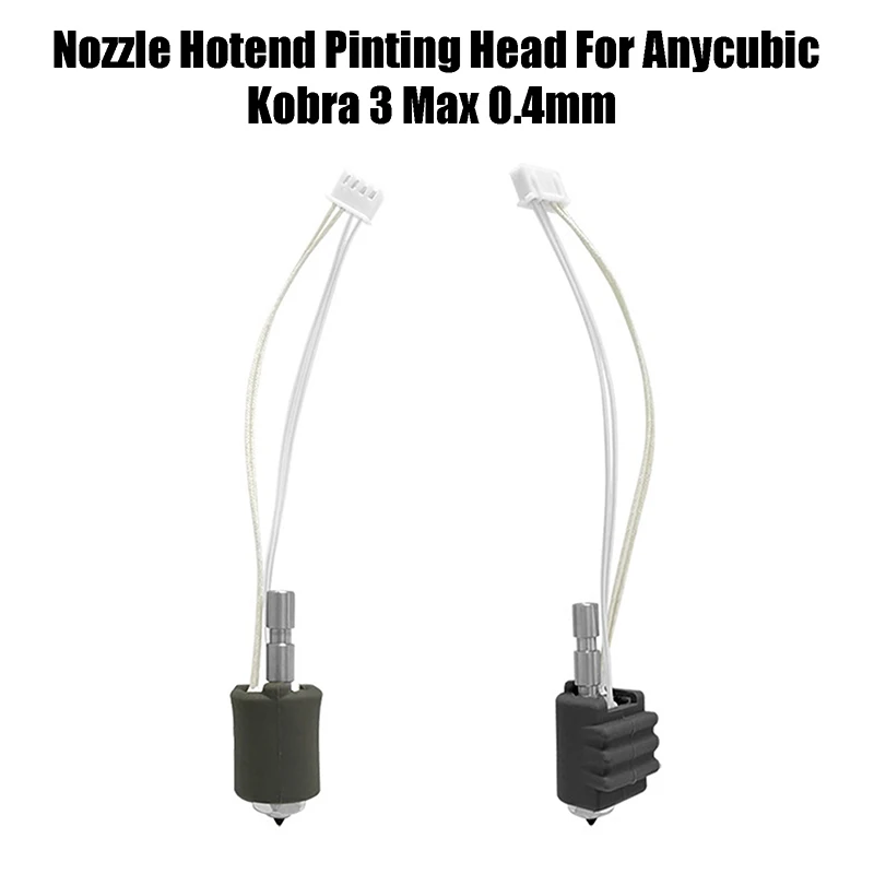 

Anycubic Kobra 3 Max Nozzle Kit - Hardened Steel 0.4mm Hotend Printing Head Quick Swap Nozzle 3D Printer Accessories