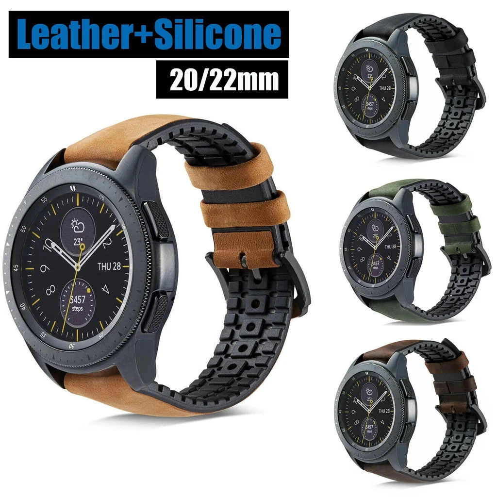 Watchband for Amazfit GTR Mini GTR 4 3 Pro /GTR 2e/GTS 4 /Bip Strap Genuine Leather Bracelet Band 20mm 22mm for Huawei Watch GT