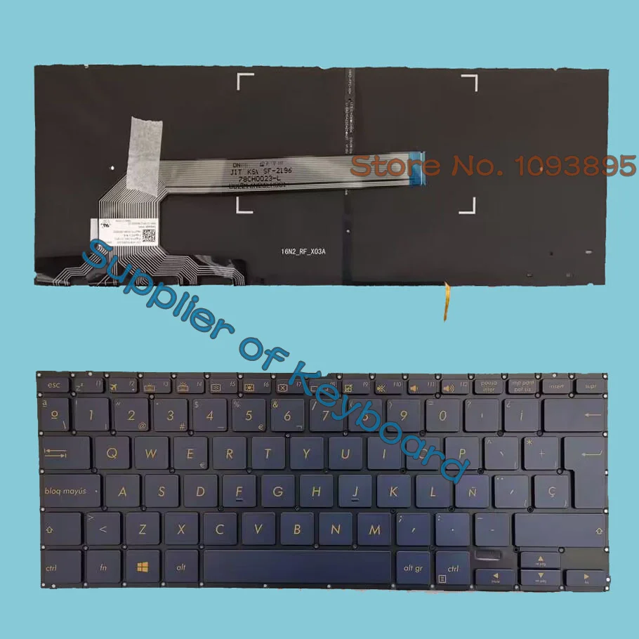 

NEW For Asus ZenBook Flip S UX370 UX370UA UX370UAF UX370UAR Q325U Q325UA Laptop Latin Spanish Keyboard Backlit