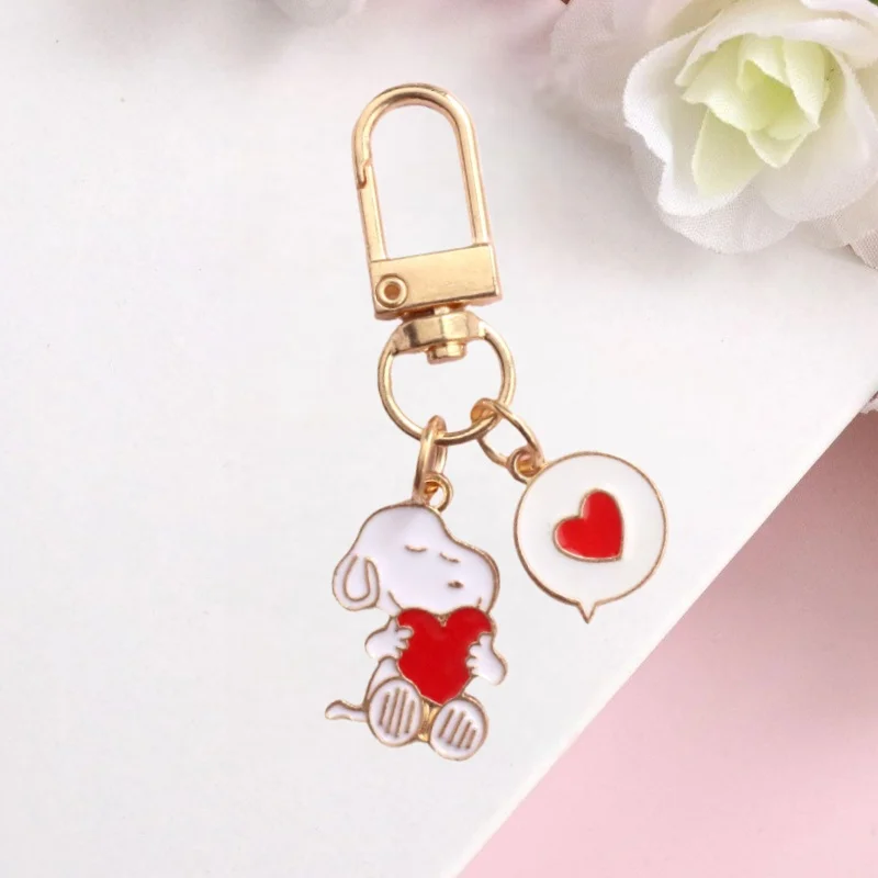 Snoopy Cute Cartoon Metal Keychain Pendant