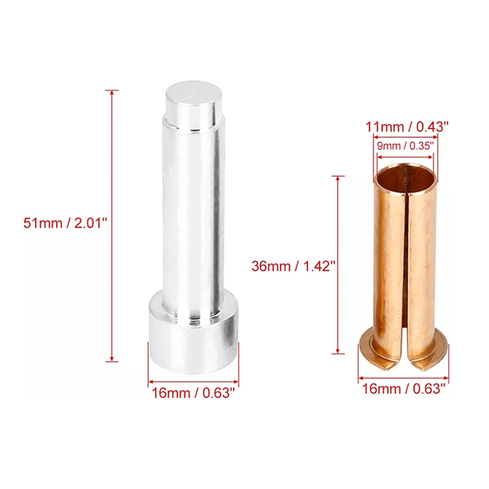 1 Set Brass Door Hinge Pin Liners Bushings Kit with Removal Tool for Jeep Wrangler JK  JL JT 2007-2026