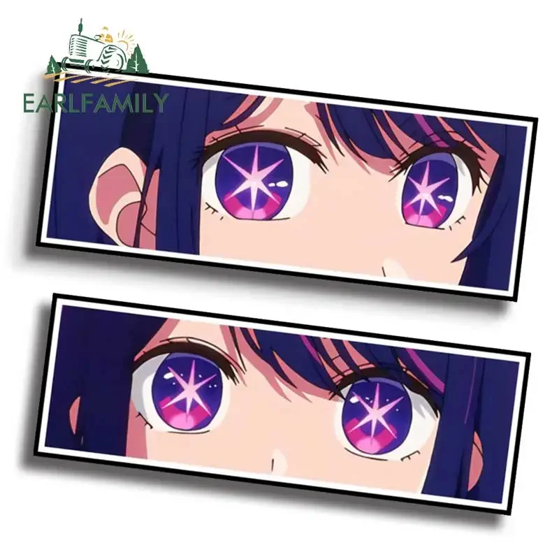 

EARLFAMILY 13 см для Hoshino Ai милые Loli Kawaii Eyes Slap Автомобильная наклейка на лобовое стекло ноутбук личность RV JDM аниме наклейка Campervan