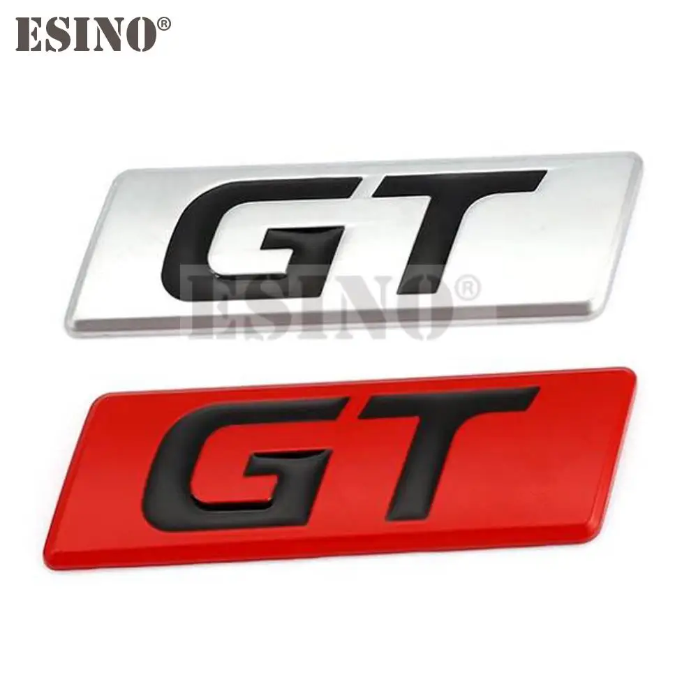 Emblema adhesivo de guardabarros para coche, insignia de Metal de aleación de Zinc GT 3D para KIA Forte Optima Picanto Stinger Sorento K5 KX5 KX7