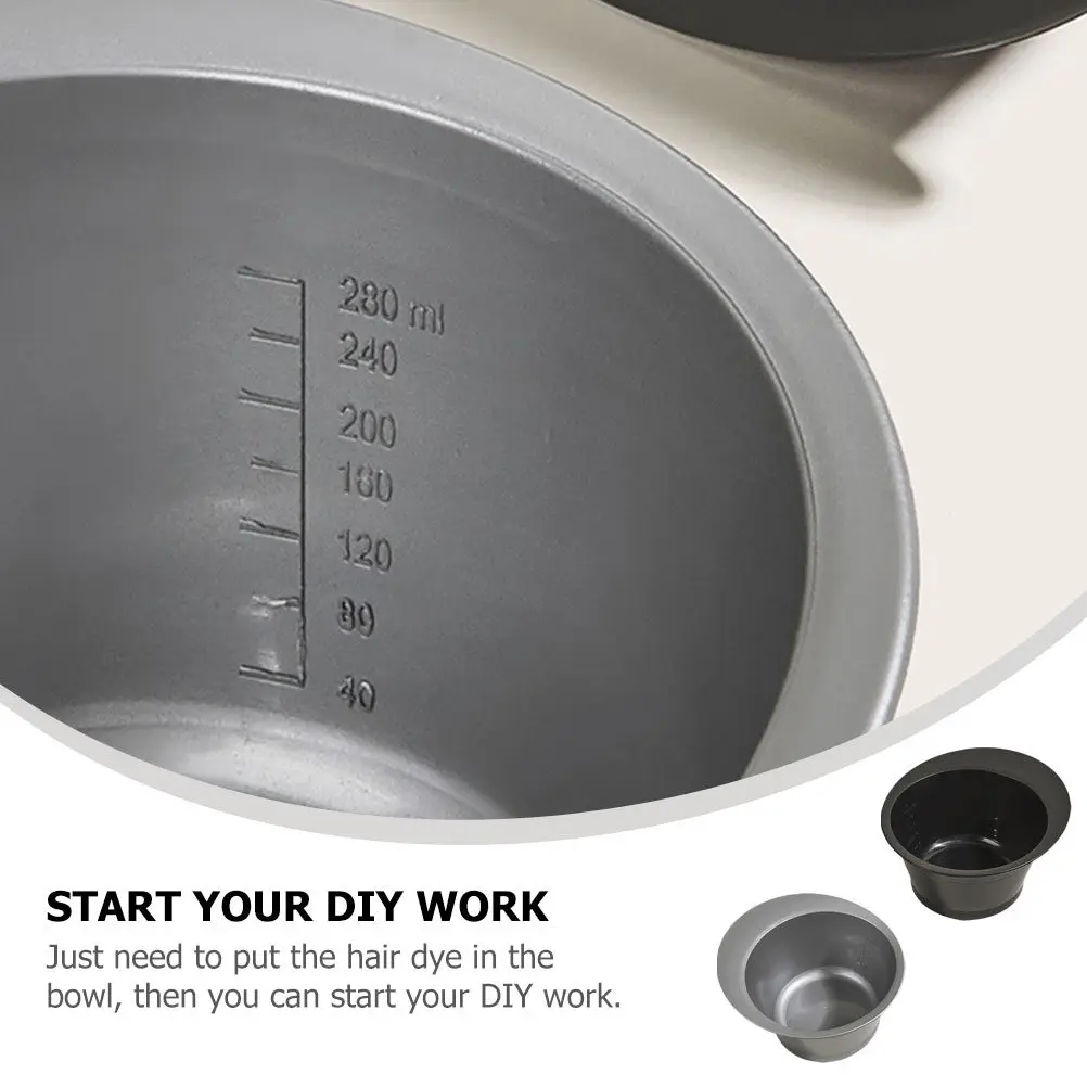 

Набор из 4 высококачественных пластиковых чаш для смешивания краски для волос, инструмент для парикмахерских салонов, легко моется
