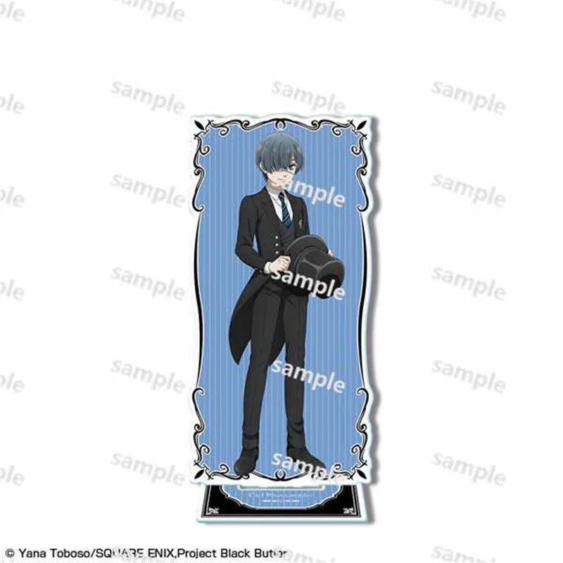 Hot Anime Black Butler Figures Sebastian Michaelis Gregory Violet Acrylic Stands Ciel Phantomhive Character Model Birthday Gift