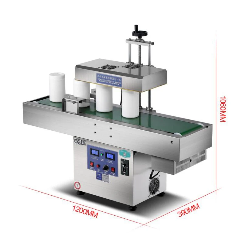The New Upgrade Electromagnetic Induction Aluminum Foil Sealing Machine For Glass Bottle Continuous Induction Sealer