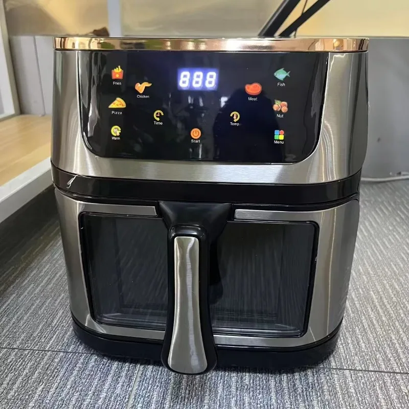 12L 大容量高品質ステンレス電気エアフライヤー、タッチスクリーンエアフライヤー