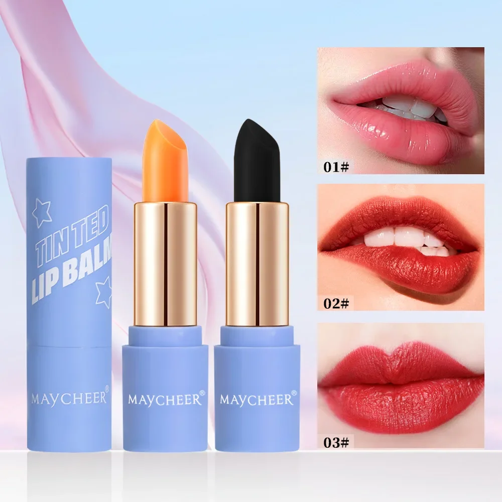 MAYCHEER Black Color Changing Lipstick Women's Moisturizing Lipstick Hydrating Longlasting Temperature Change Makeups Wholesale