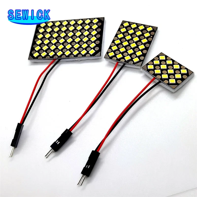 50PCS CANBUS C5W led T10 socket 12/24/48SMD 2835 Chip LED Festoon Bulb Car Dome Light Canbus No Error Auto Interior Reading Lamp