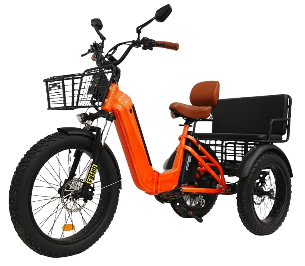 

2025 Latest Design 3 Electric Tricycle Wheels Foldable Rechargeable Electric Tricycle