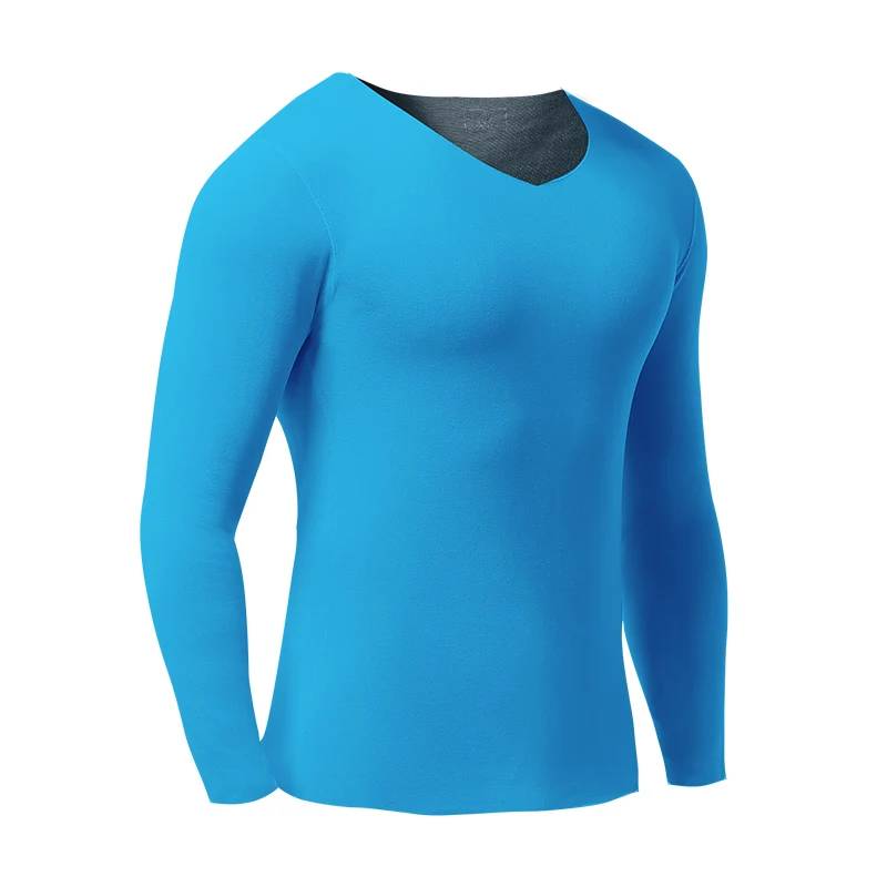 Modal men's thermal underwear, men's seamless cold-proof basic style base layer top, single-piece upper garment, long-sleeved un
