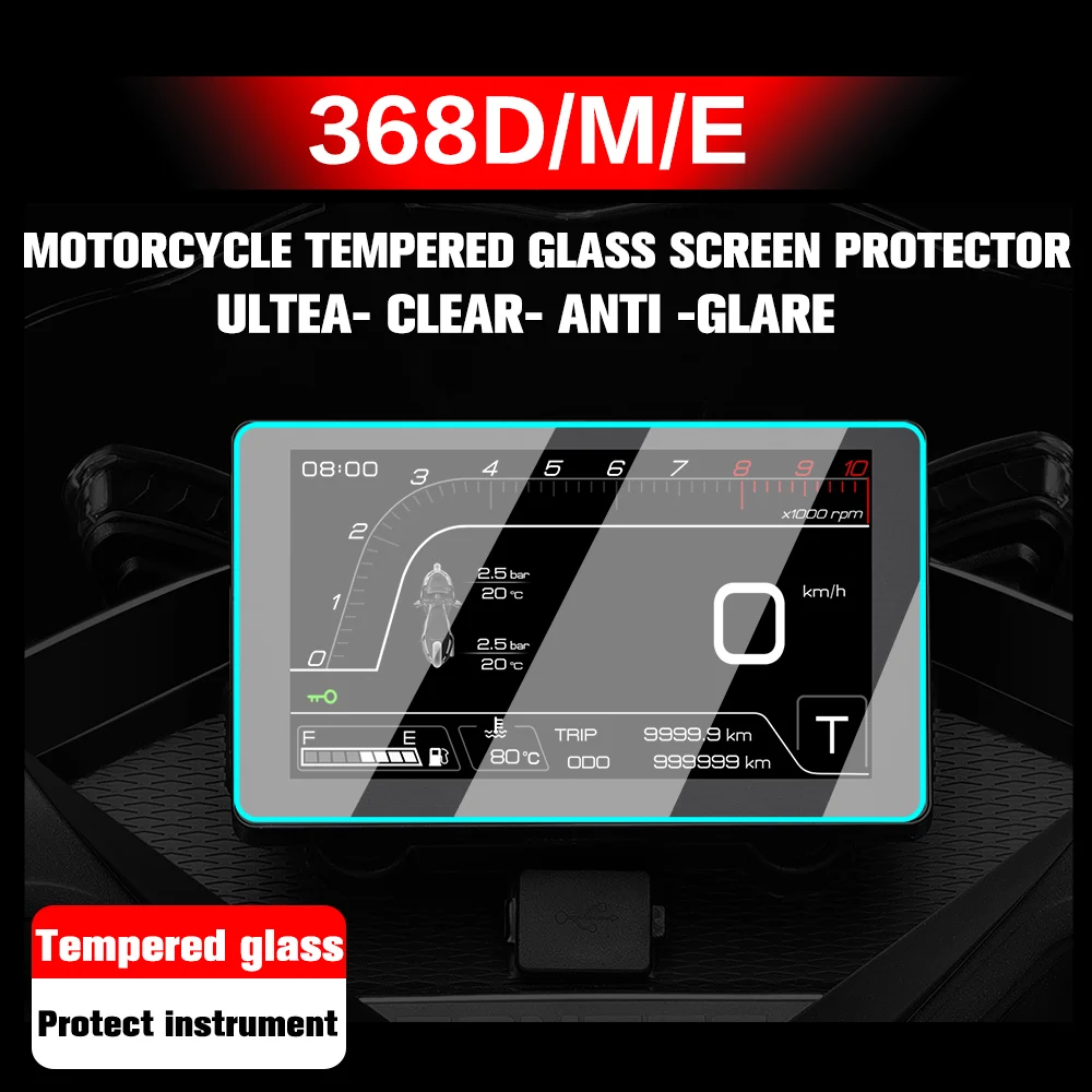 

Motorcycle Cluster Scratch Protection Film High-definition Screen Protector tempered glass For ZONTES ZT368E ZT368D ZT368M 368D