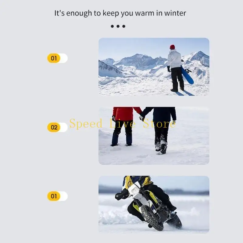 

547C Motorcycle Leather Thermal Winter Snow Knee Pad Windproof Leg Warmer Protector