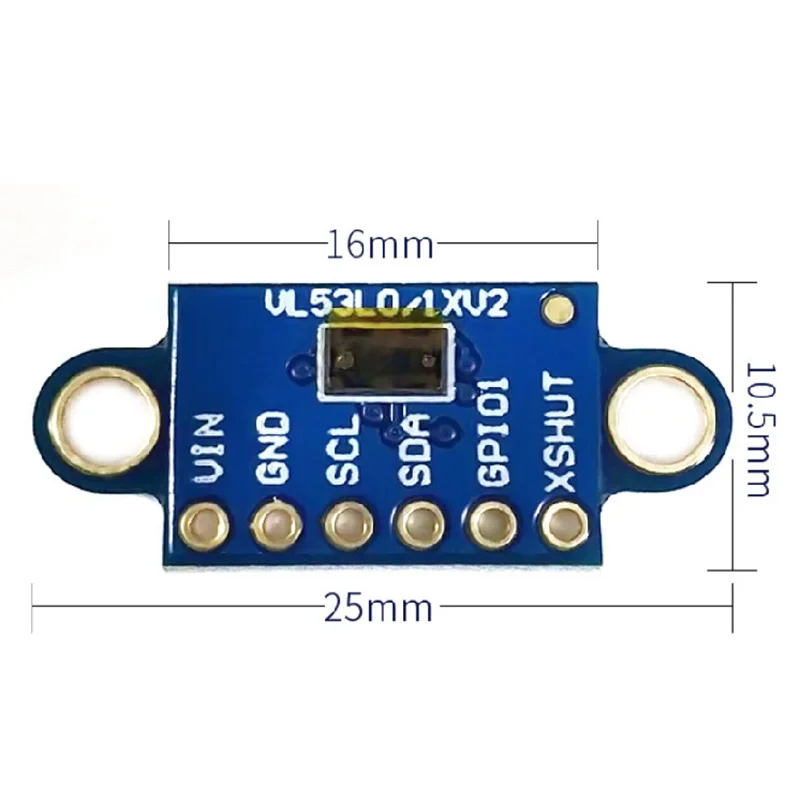 VL53L3CX Time-Of-Flight ToF Ranging Sensor Module Breakout 3Meter 940Nm IR Distance I2C IIC for Arduino