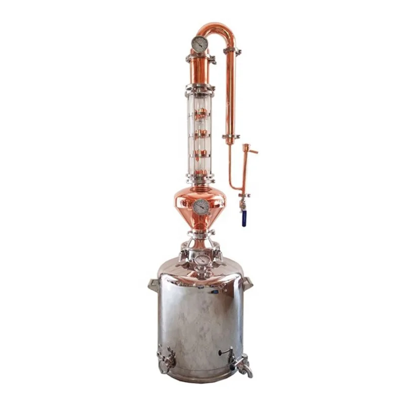 Wine Vodka Gin Whisky Copper Distilled Distillation Alcohol Machine