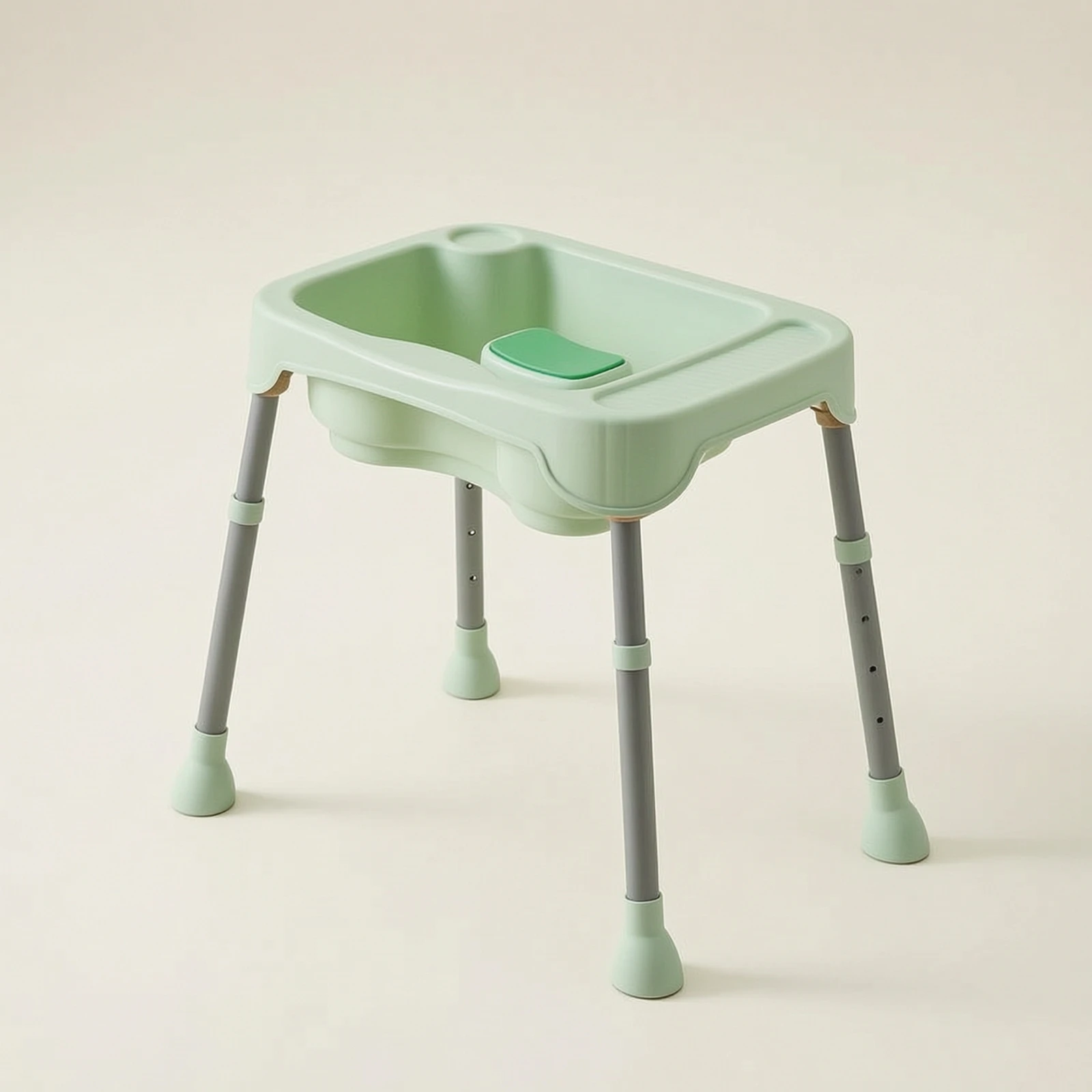 Bedside Hair Washing Basin Height-Adjustable Hair Washing Basin with Stand Mobile Portable for Bedridden Patients, Home Care