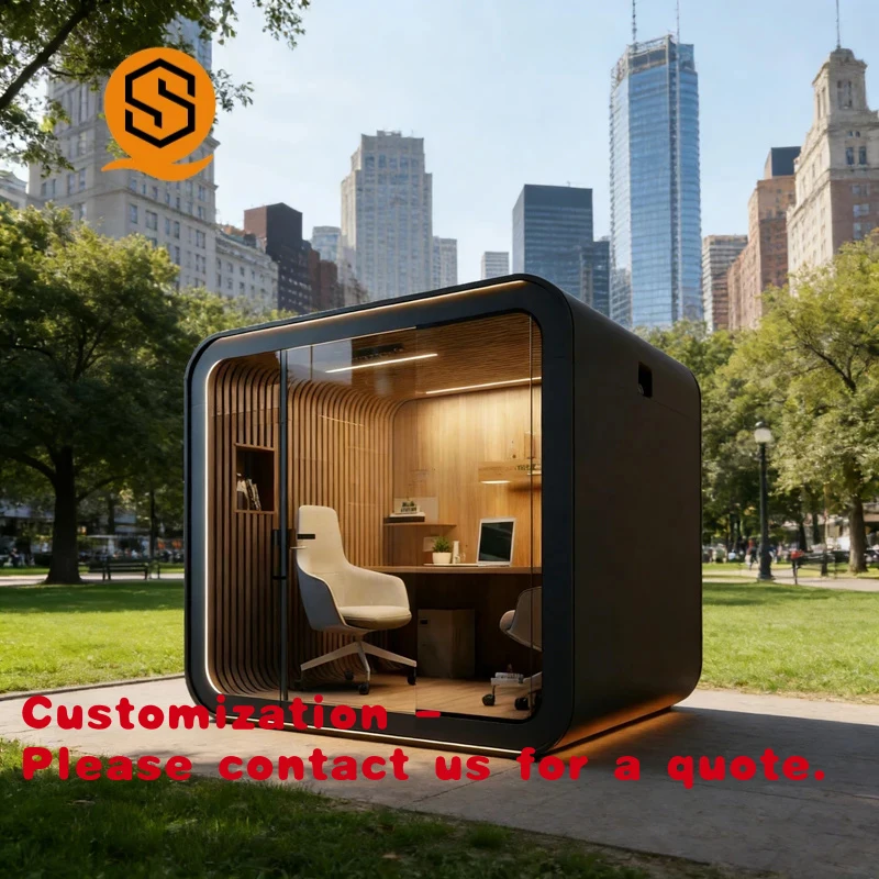 

Customize.Innovative Modern Minimalist Aluminum Alloy Pod Cabin with Sound Insulation Mobile Office Home Office & Profession