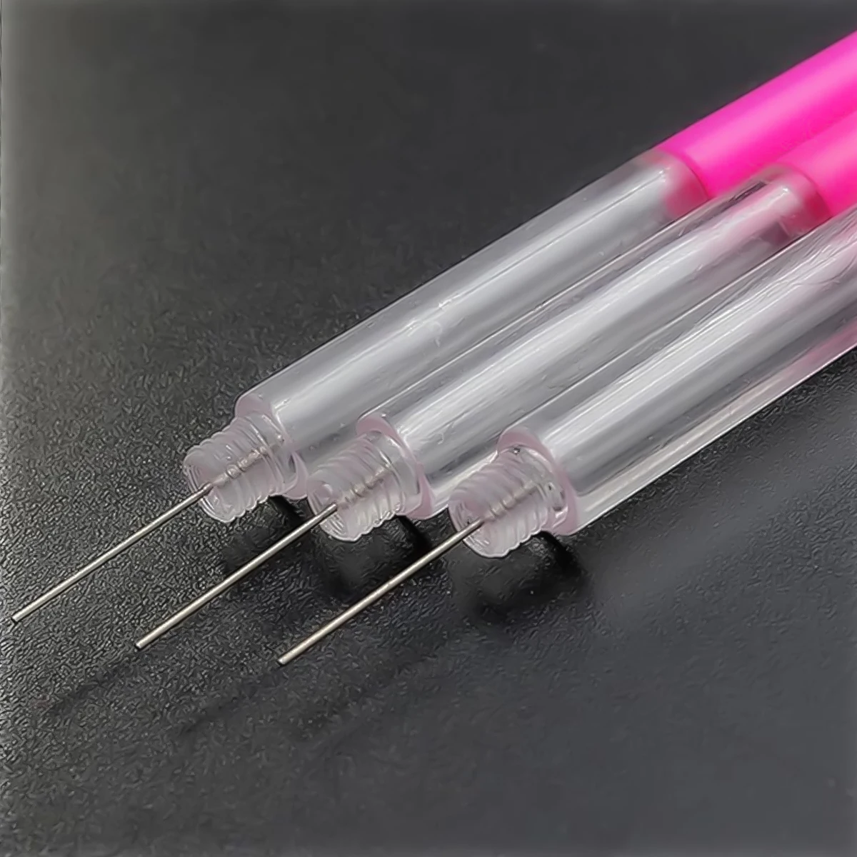 Herramienta de reparación de costura de relojes, lubricante de aceite con aguja de Pin de pluma engrasadora de precisión, 1/3 Uds.