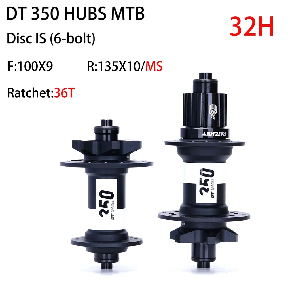 New 2021 Original DT350 MTB Bicycle Classic Pull Wheel Hub 32H 28H 6-pin Disc Brake Front 100*9 rear 135*10 36T Ratchet 148x12