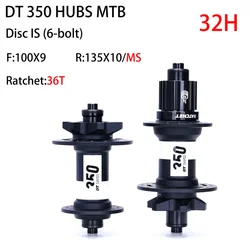 New 2021 Original DT350 MTB Bicycle Classic Pull Wheel Hub 32H 28H 6-pin Disc Brake Front 100*9 rear 135*10 36T Ratchet 148x12