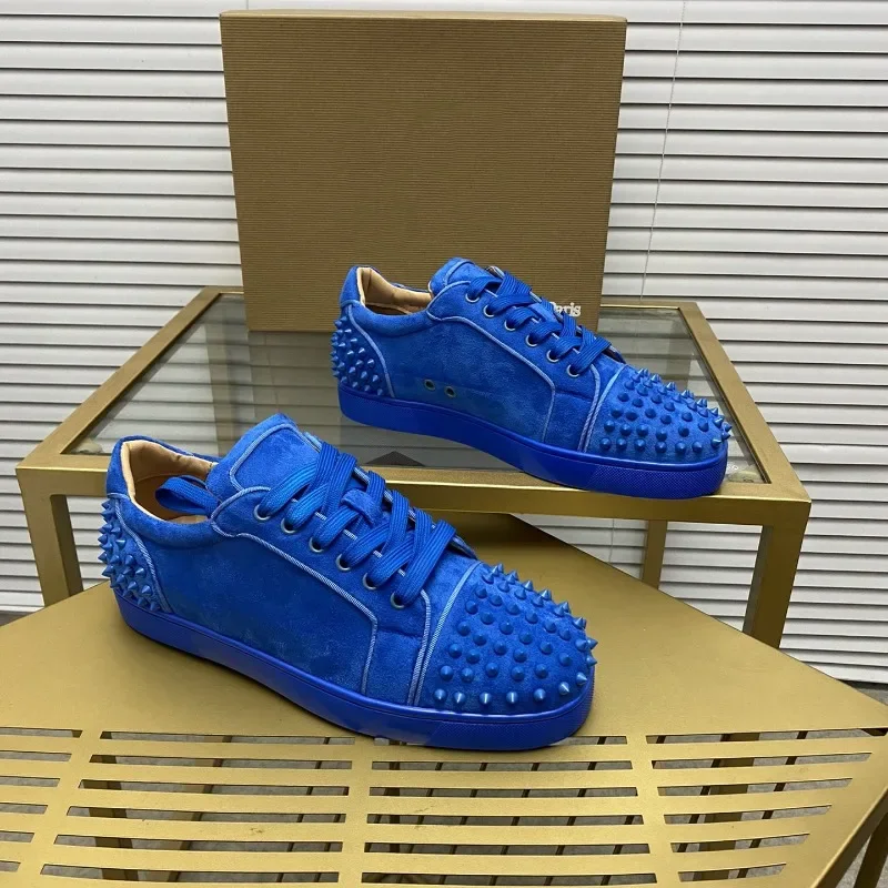 

Mens Rivets Womens Casual Shoes For Man Designer Sneakers Flats Male Footwear