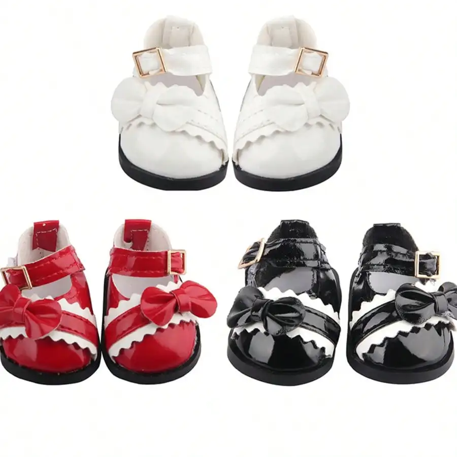 16 Inch Doll Shoes, Casual Clogs & Leather Dress Shoes, Doll Dress Up Accessories for Plush Dolls & Salon Doll Pretend Play