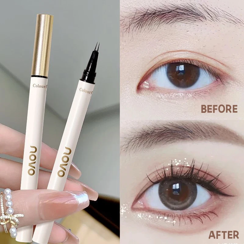 Waterproof Liquid Eyelash Pencil & Eyebrow pencil,Long - Lasting,Quick-Dry,Smudge-Proof,Precise Tip For Eyeliner pen, Eye Makeup