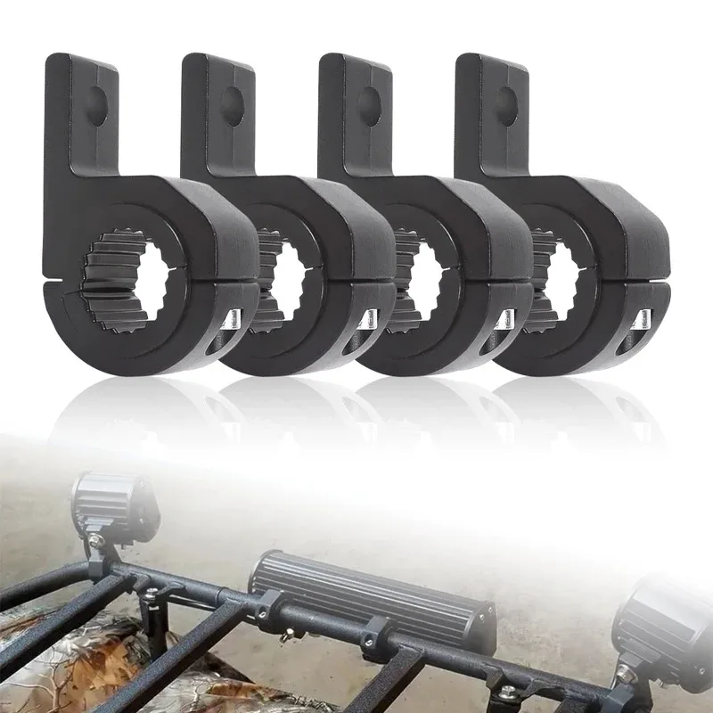 

1/2/4pc universal car motorcycle headlight clamps brackets Tube clamp kit for truck auto ATV motorcycle led work bar lamp mount