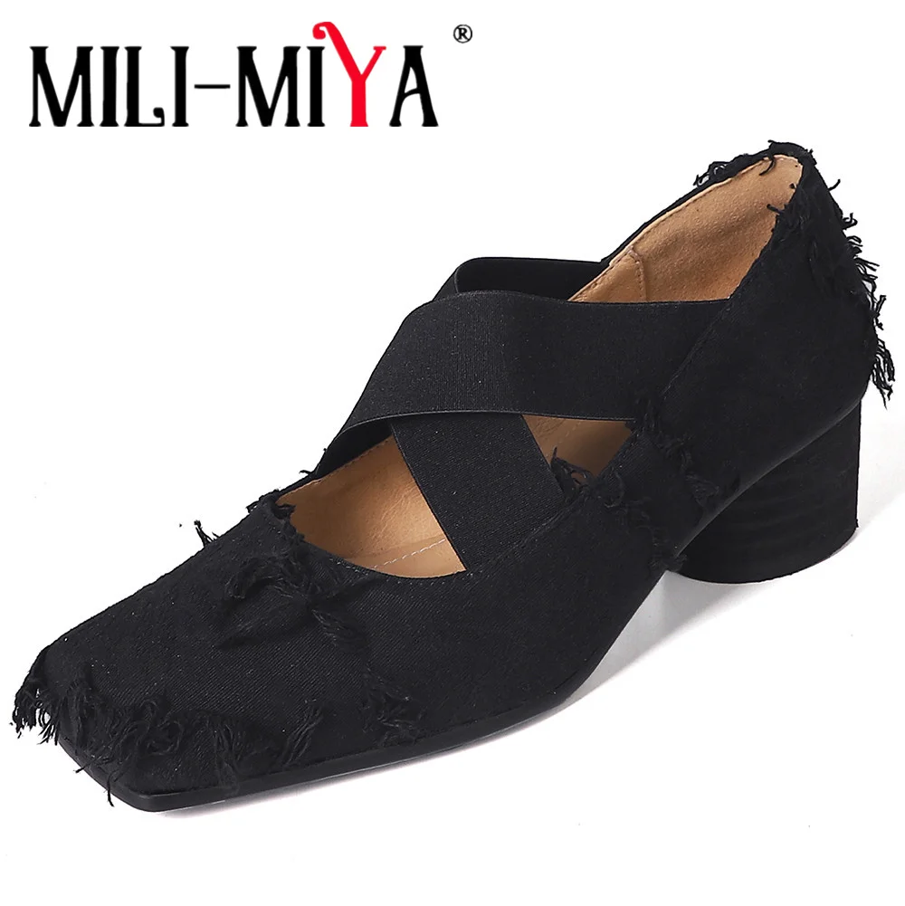 mili-miya-mode-frange-carre-parker-femmes-tissu-pompes-rondes-optiques-talons-sans-lacet-robe-chaussures-de-soiree-grande-taille-34-40-fait-a-la-main