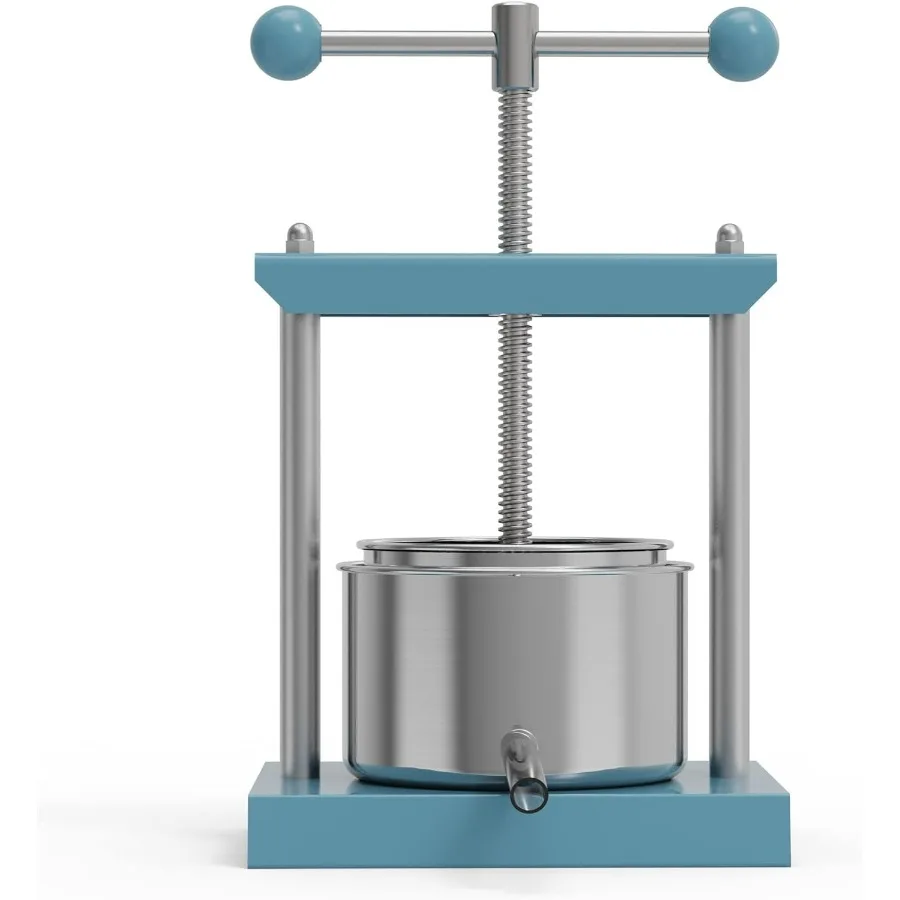 

Cheese Tincture Herb Fruit Wine Manual Press (0.8 Gallon, Blue)