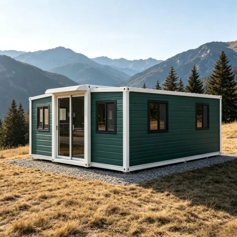 Foldable Portable Container House Prefab Modular Studio Office Workshop Weatherproof Soundproof Multi Purpose Design
