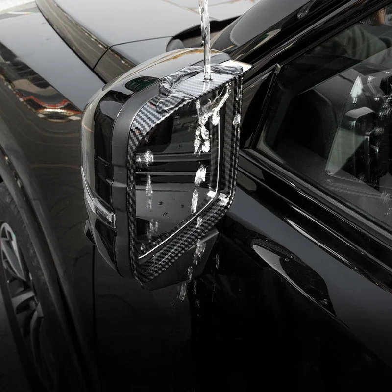 

ABS Silver Car Rearview Mirror Visor Rain Shield Frame Cover Car Accessories For Haval H9 MK2 2024-2025