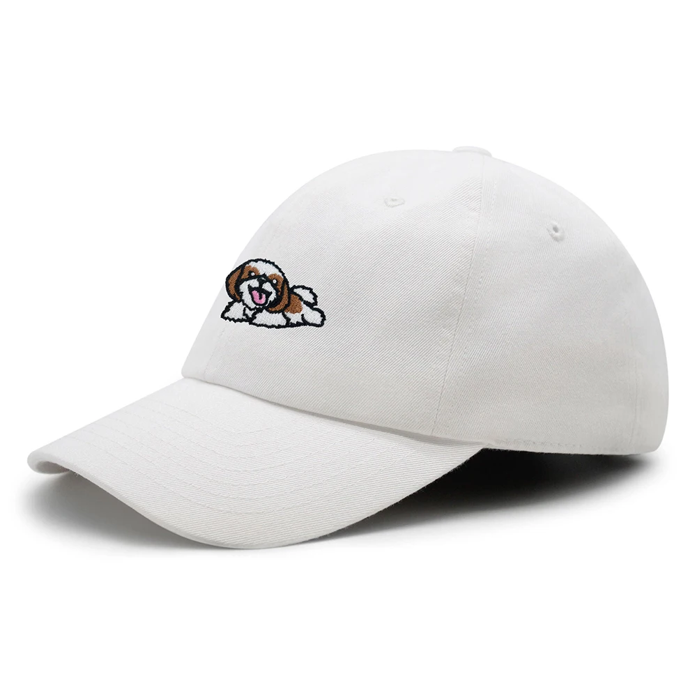 Cute Shih Tzu Dad Hat Embroidery Pet Dog Leisure Baseball Cap Cotton Unisex Summer Women Outdoor hat