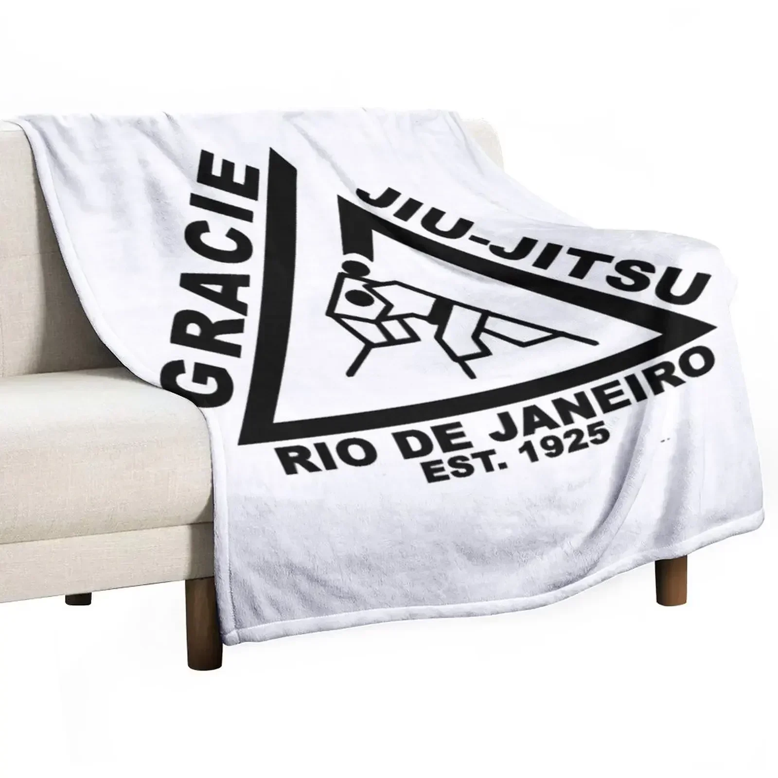 GRACIE JIU JITSU Throw Blanket sofa bed Bed linens Blankets