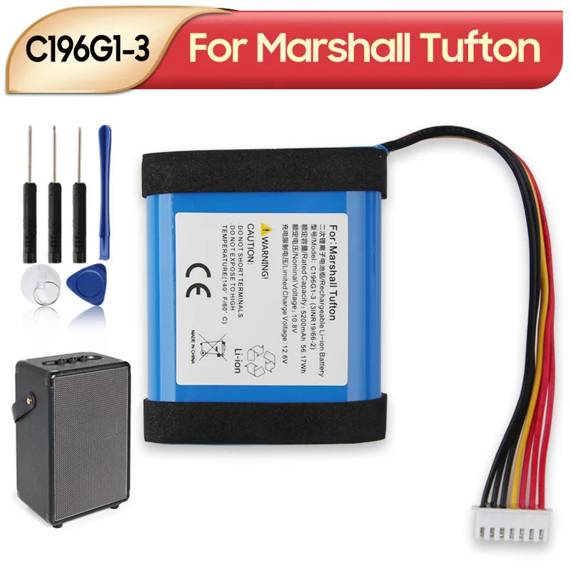 

Brand New Replacement Battery C196G1-3 For Marshall Tufton Bluetooth Speaker Batteries with Tools