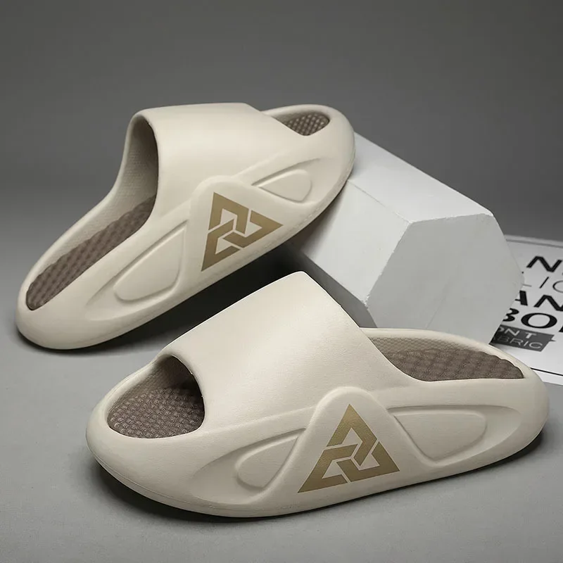 Fashion Outdoor Beach Shoes Men's Soft Air Cushion Casual Slippers EVA Extra-thick Sole Sandals  Summer Out Sandalias Hombre 슬리퍼
