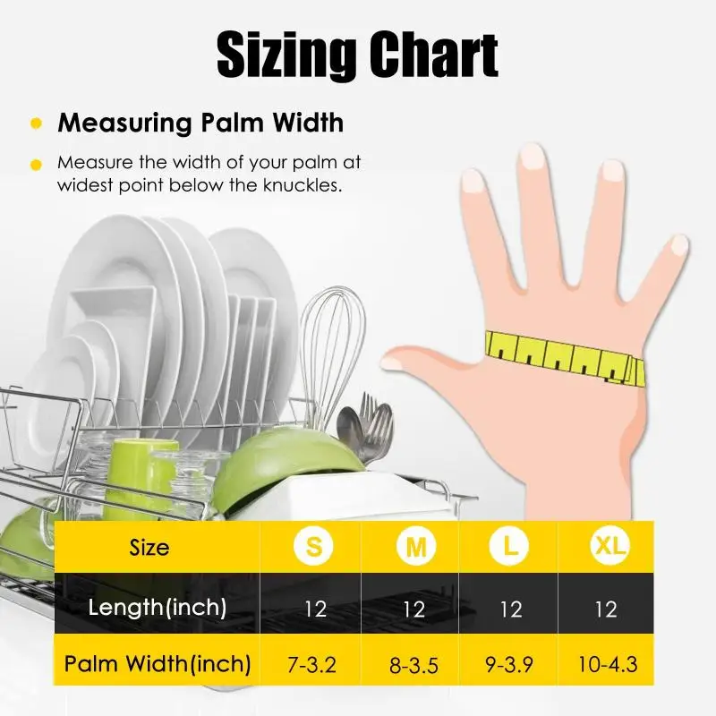 1Pair Latex Gloves, Rubber, Household Kitchen, Thickened Acid And Alkali Resistant Latex Gloves, Dishwashing And Laundry